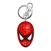 Spider-Man Head Colored Pewter Key Chain